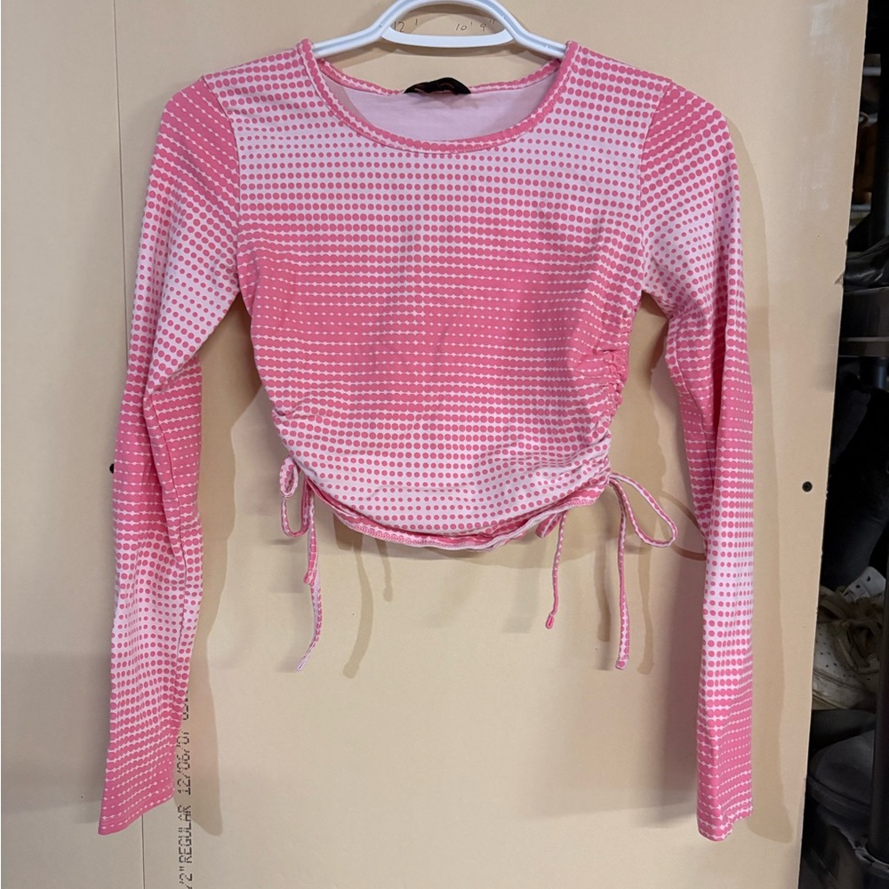 No Boundaries Pretty Pink Long Sleeve Top